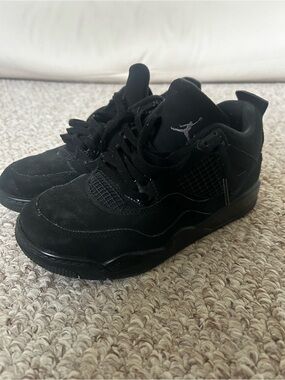 Nike Air Jordan 4 Black Cat Shoes Kids